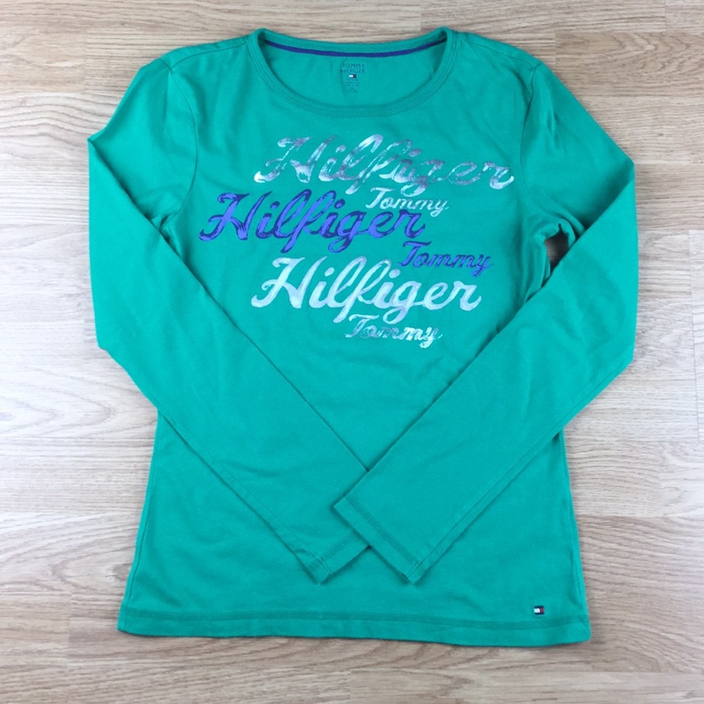 Tommy Hilfiger Girls Green LS Shirt